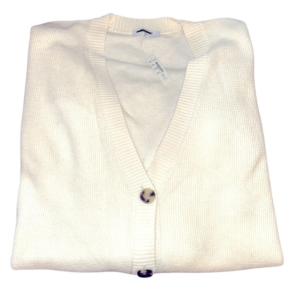 NWT Madewell Plus Asherton Waffle Cardigan Sweater size 3X Antique Cream - Picture 5 of 6